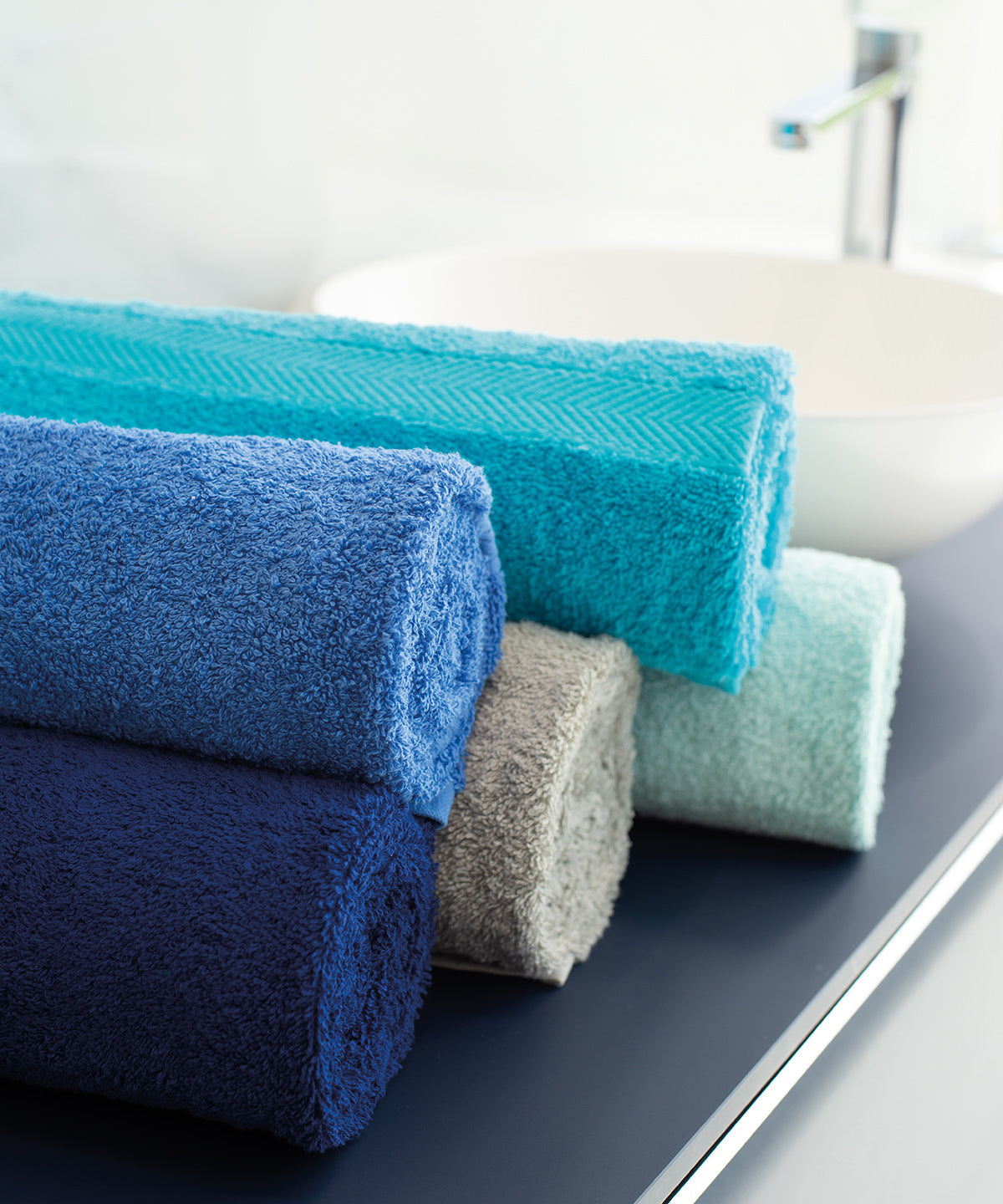 Royal Collection Luxury Bath Towel Set Antracit - Embroidery Towels