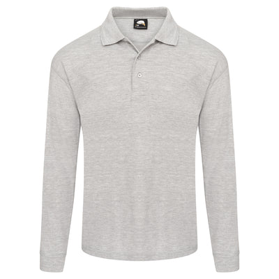 Weaver Long Sleeved Poloshirt | Ash