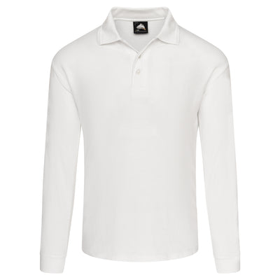 Weaver Long Sleeved Poloshirt | White