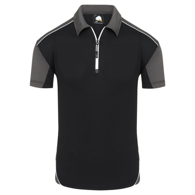 Fireback Wicking Poloshirt | Black - Graphite