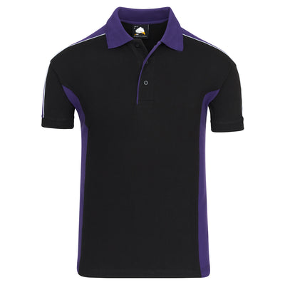Avocet Poloshirt | Black - Purple