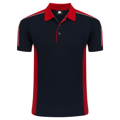 Avocet Poloshirt | Black - Red