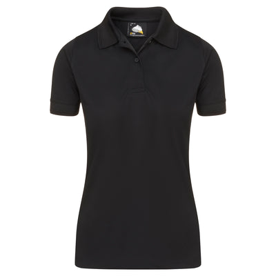 Ladies Oriole Wicking Poloshirt | Black