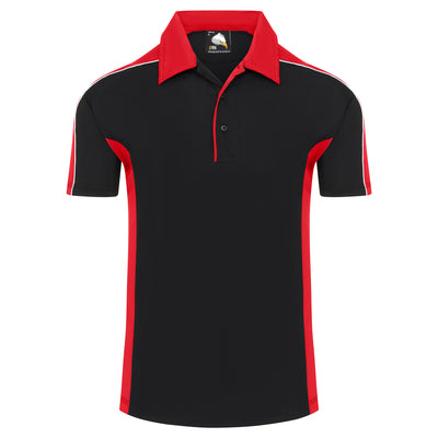 Avocet Wicking Poloshirt | Black - Red
