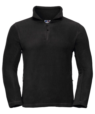 -zip outdoor fleece | black