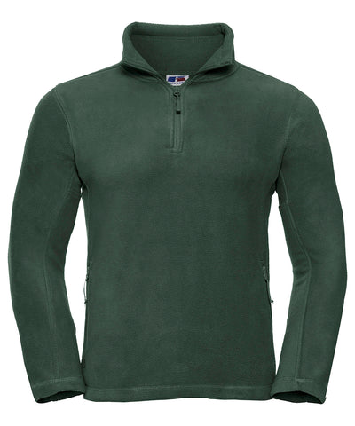 -zip outdoor fleece | bottle green