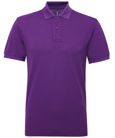 Mens polycotton blend polo | purple