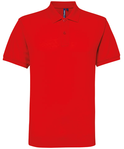 Mens polycotton blend polo | red