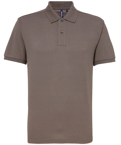 Mens polycotton blend polo | slate
