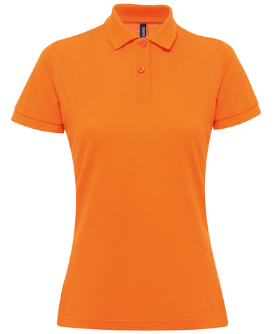 Womens polycotton blend polo | orange