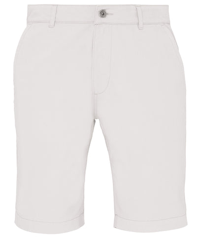 Mens chino shorts | white