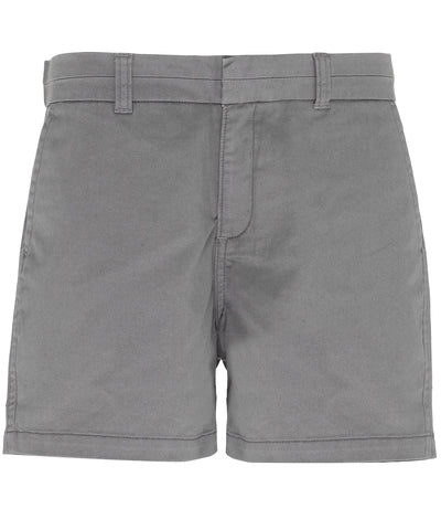 Womens chino shorts | slate