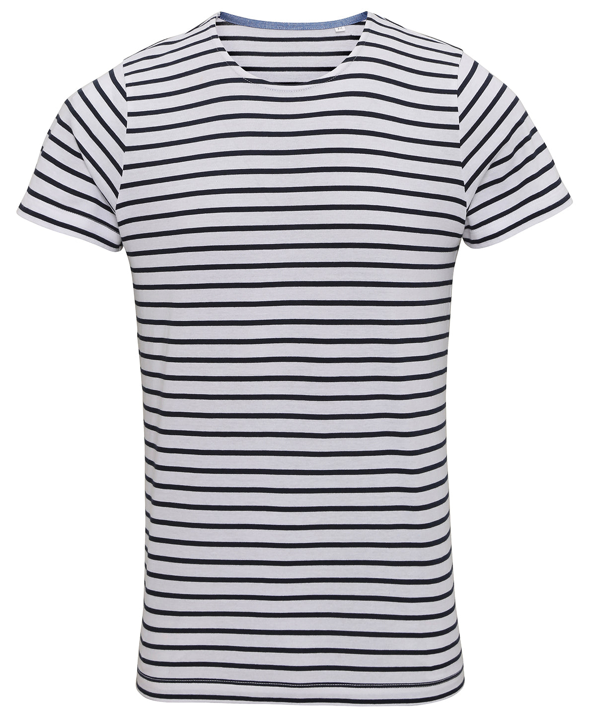 Mens Marinire coastal short sleeve tee | white/navy