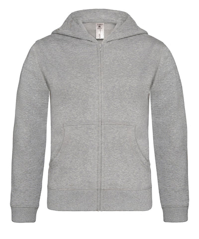 BC Hooded full-zip /kids | heather grey