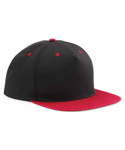 5-panel contrast snapback | black/classic red