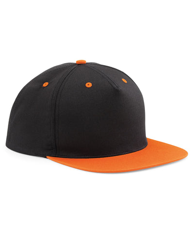 5-panel contrast snapback | black/orange