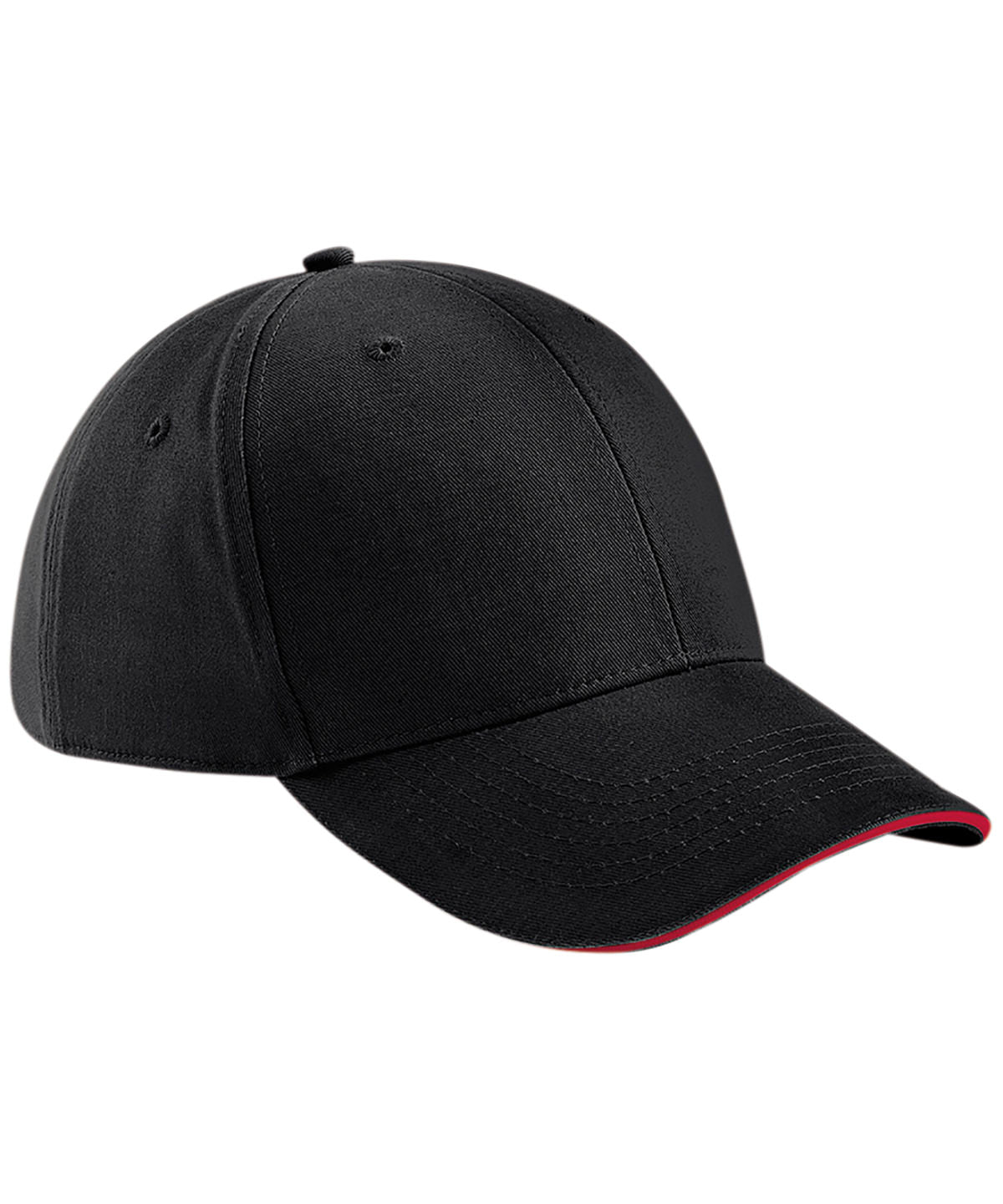 Athleisure 6-panel cap | black/classic red