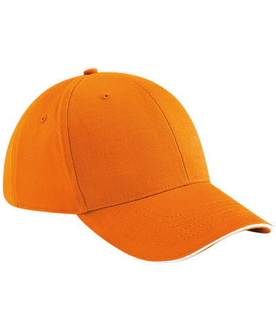 Athleisure 6-panel cap | orange/white