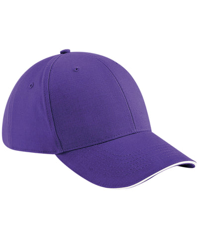 Athleisure 6-panel cap | purple/white