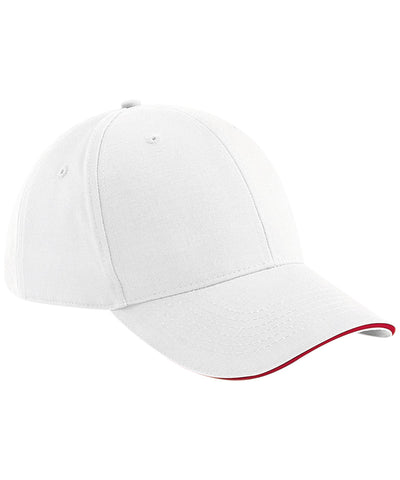 Athleisure 6-panel cap | white/classic red