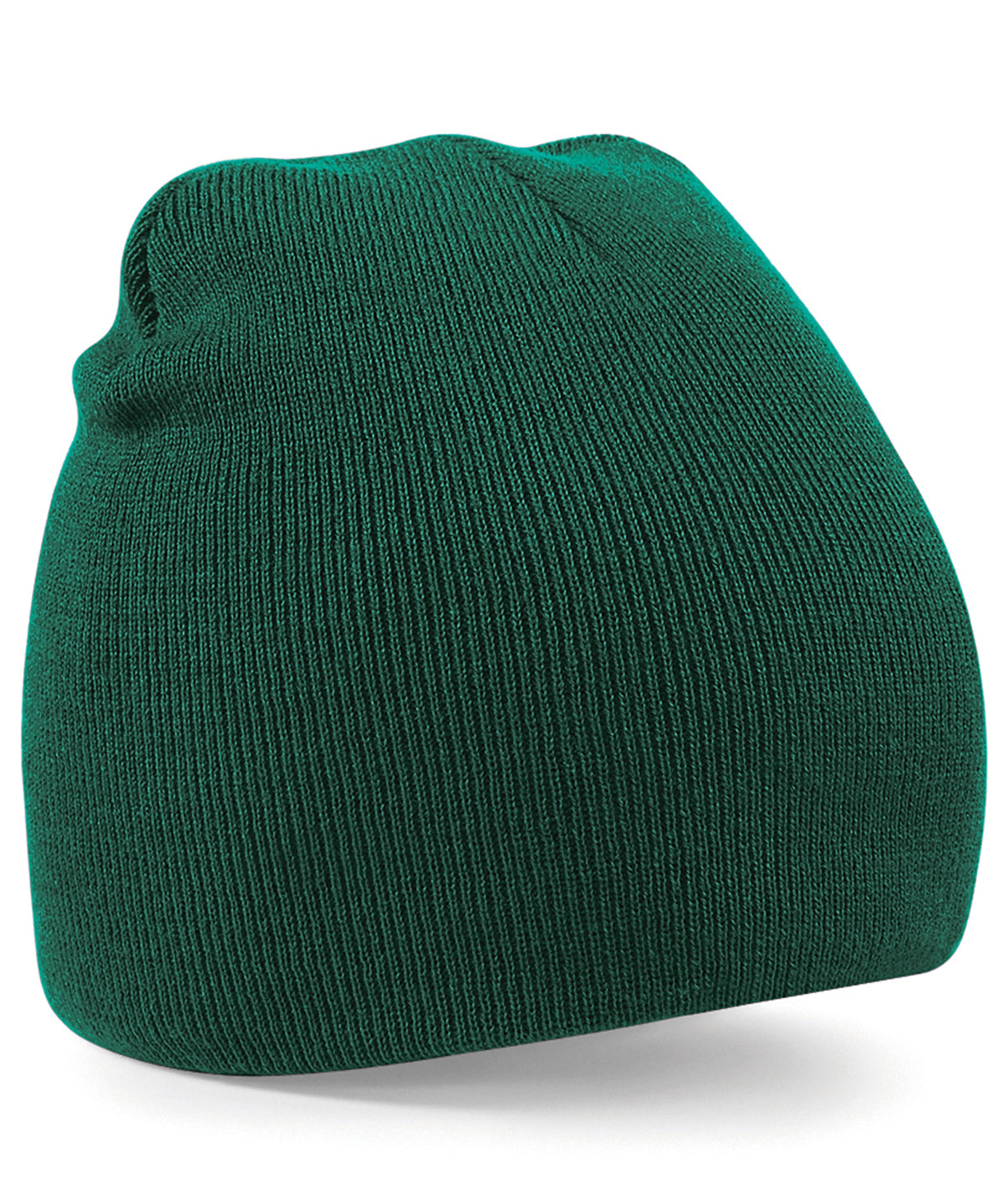 Two-tone pull-on beanie | bottle green