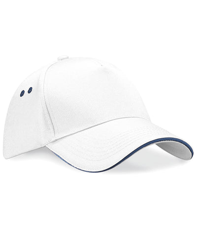 Ultimate 5-panel cap - sandwich peak | white/french navy