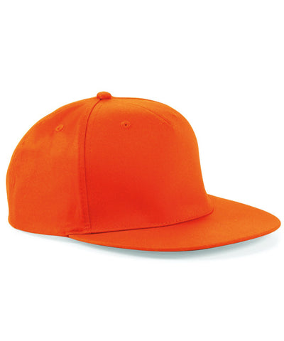 5-panel snapback rapper cap | orange