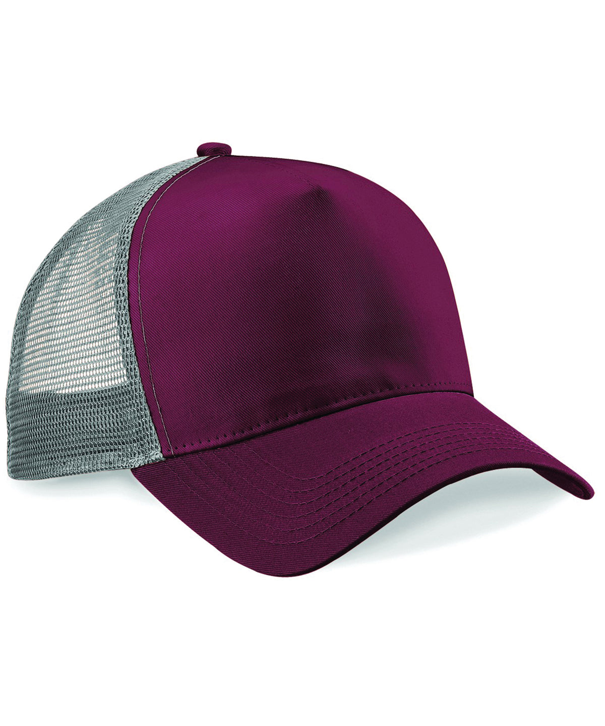 Snapback trucker | burgundy/light grey