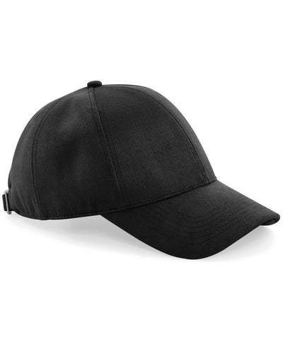 Faux suede 6-panel cap | black