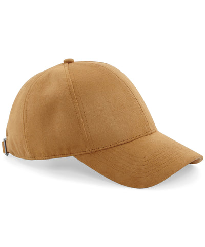 Faux suede 6-panel cap | caramel