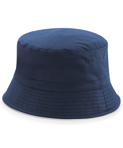 Reversible bucket hat | french navy/white