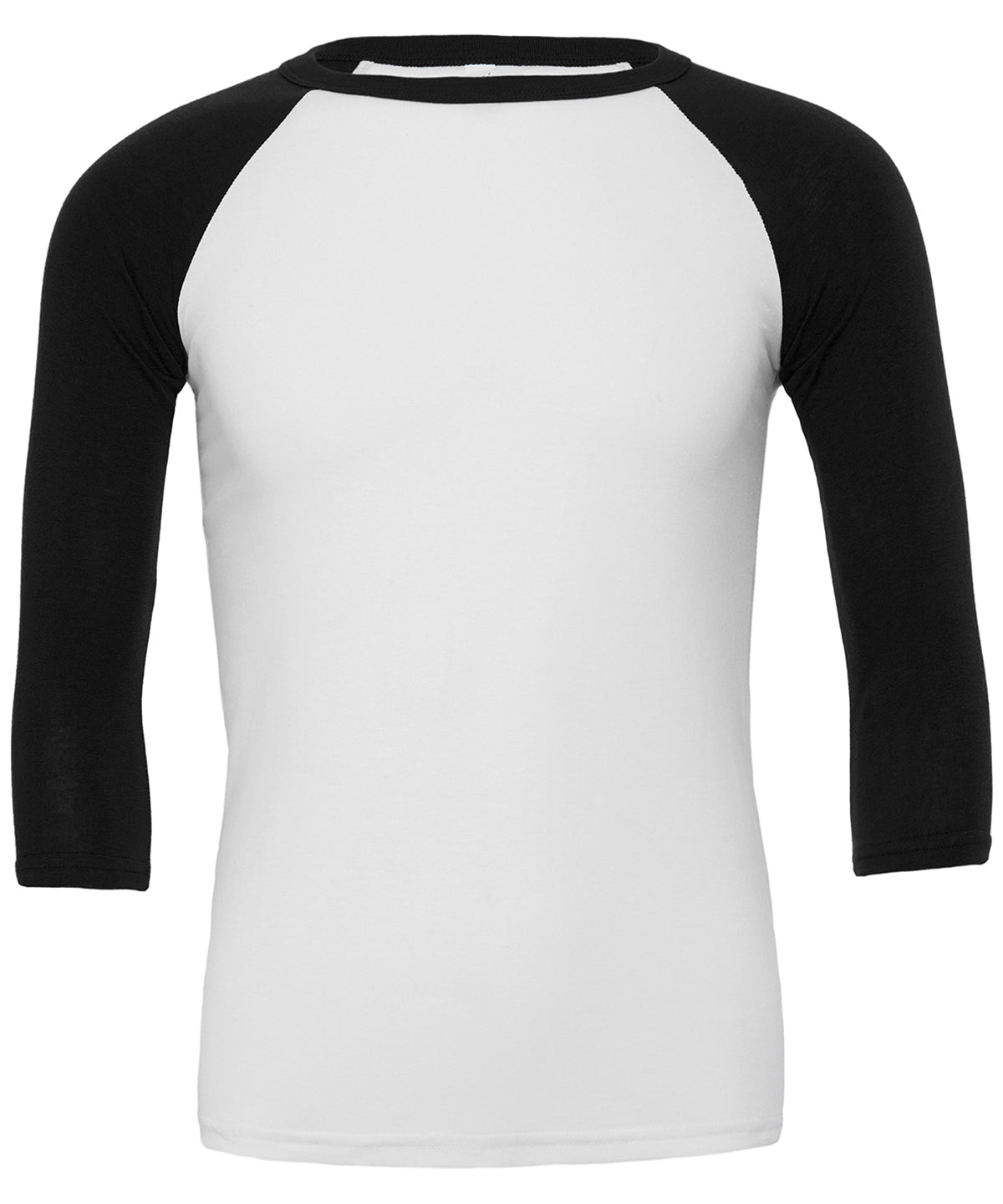 Unisex triblend  sleeve baseball t-shirt | white/black