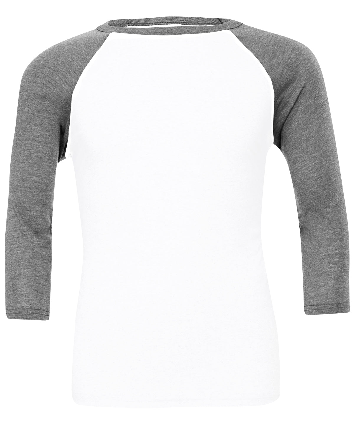 Unisex triblend  sleeve baseball t-shirt | white/deep heather