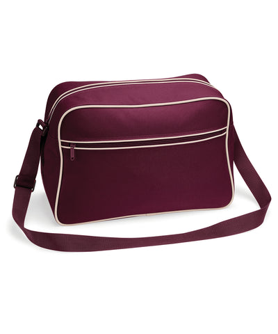 Retro shoulder bag | burgundy/sand