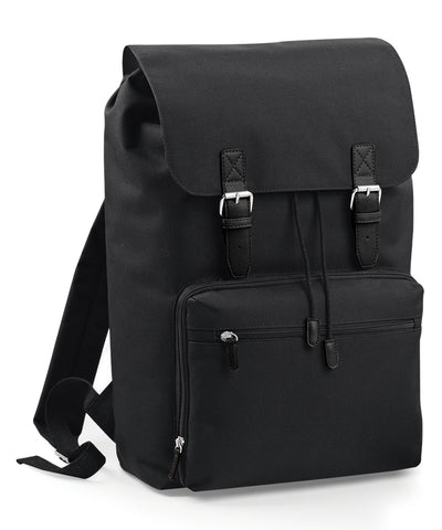 Vintage laptop backpack | black/black