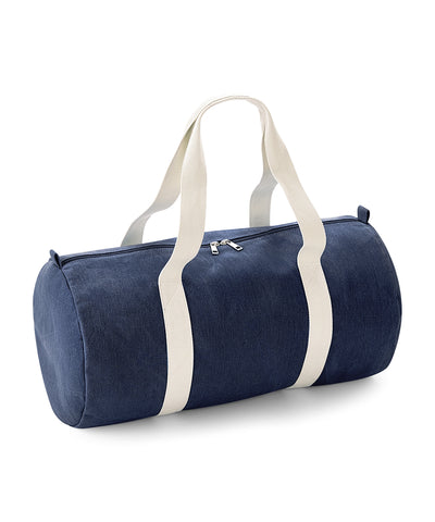 Denim barrel bag | denim blue
