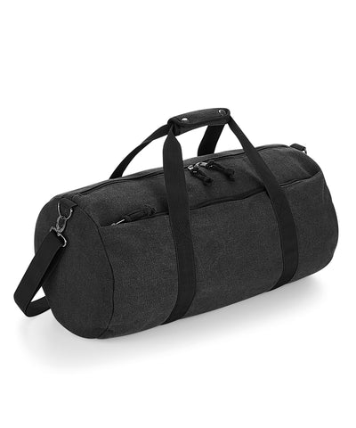 Vintage canvas barrel bag | vintage black