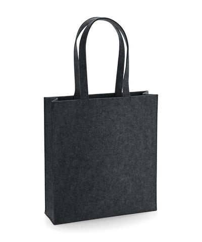 Felt tote bag | charcoal melange
