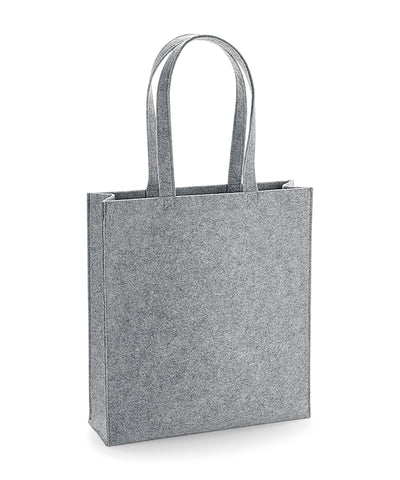 Felt tote bag | grey melange