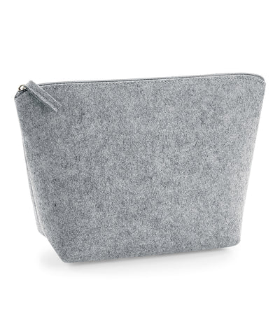 Felt accessory bag | grey melange