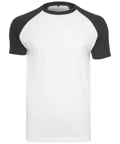 Raglan contrast tee | white/black