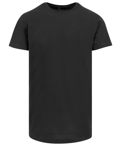 Shaped long tee | black
