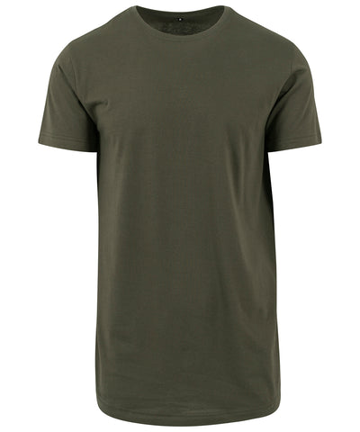 Shaped long tee | olive