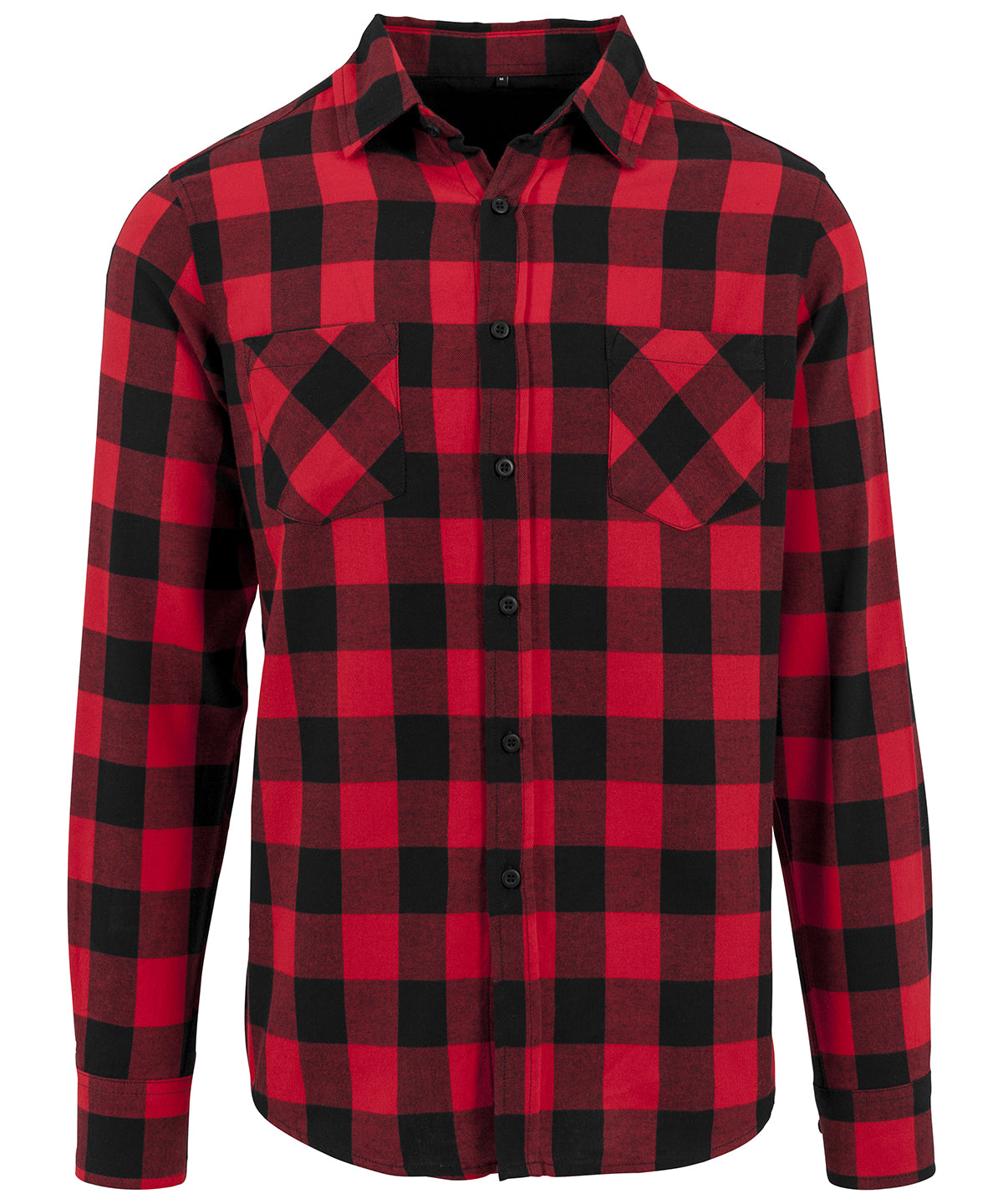 Checked flannel shirt | black/red