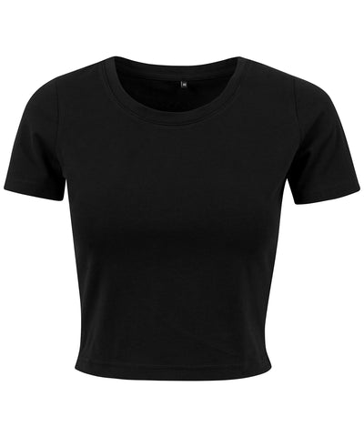 Womens cropped tee | black