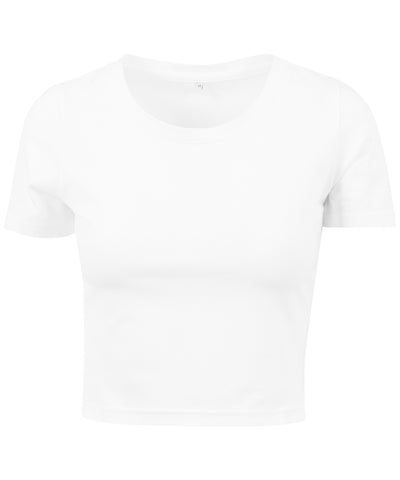 Womens cropped tee | white