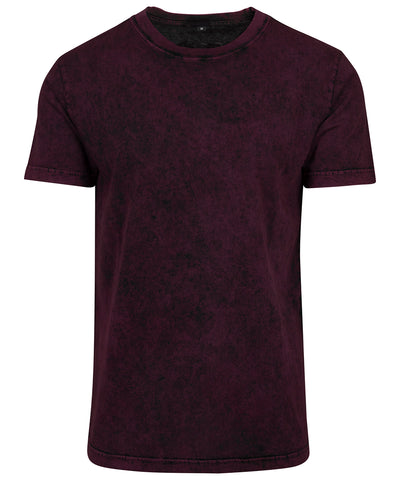 Acid washed tee | berry/black