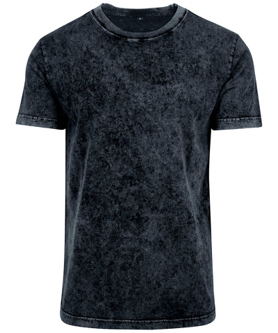 Acid washed tee | dark grey/white