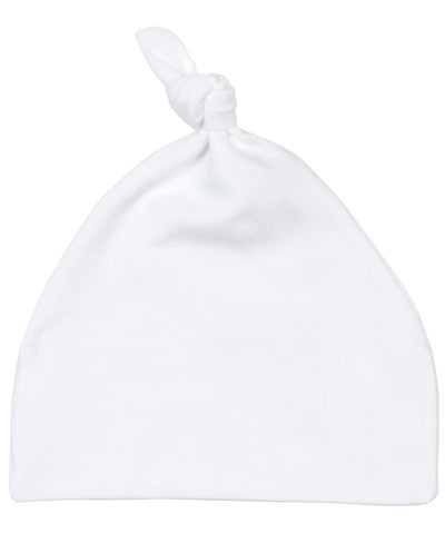 Baby one-knot hat | white