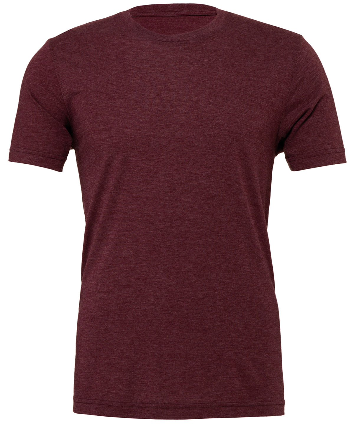 Unisex triblend crew neck t-shirt | maroon triblend